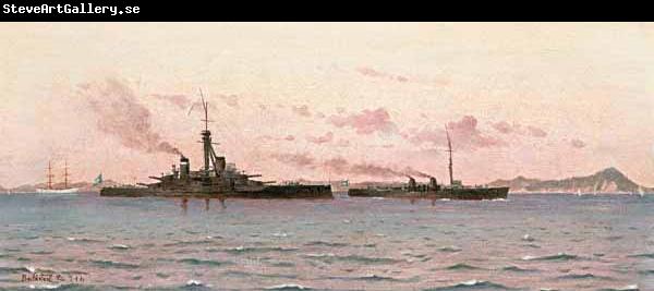 Carlos de Haes The Battleship Barroso